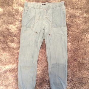 Gap Flowy Light Blue Denim Joggers